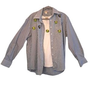 Cactus California Two Piece Fish Shirt Set Size Large